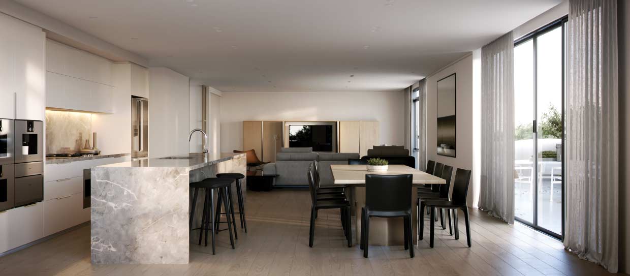 The Mill - Kitchen & Dining Area - Artist Impression